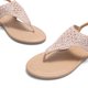 thumbnail image 4 of Sandalia DREAM PAIRS plana nude con tira en T y pedrería talla 7.5, 4 of 7