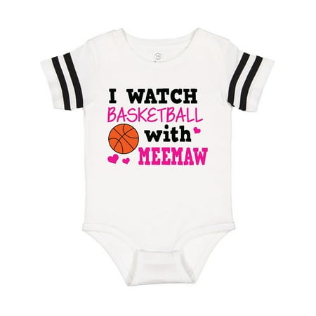 

Inktastic I Watch Basketball with Meemaw Gift Baby Girl Bodysuit