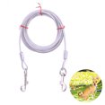 thumbnail image 3 of Amdohai Tie Out Cable for Dogs with Durable Metal Hooks for Outdoor Yard Camping Rust, 3 of 8
