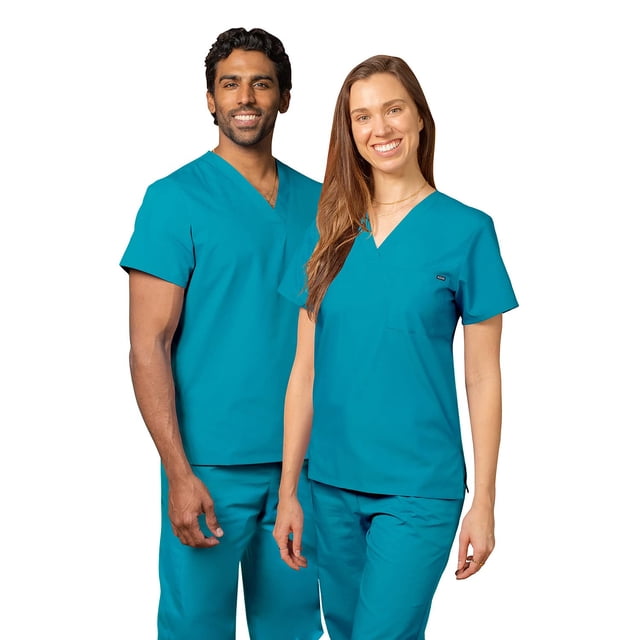 Adar Uniformes Médicaux Unisexes Universels - Haut de Sarrau Tunique à Col en V