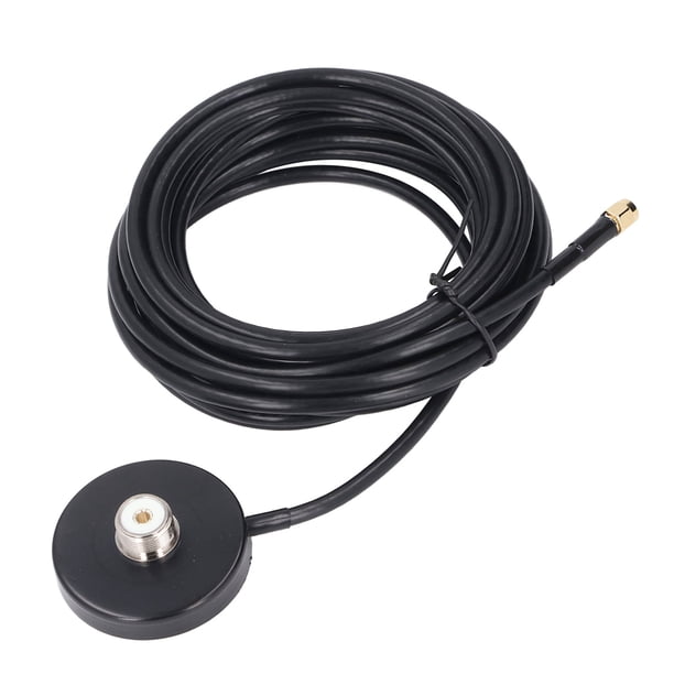 Base De Antena Magnética, Fijación Segura Metal Plástico SMA Macho A PL 259 SO 239 UHF Hembra Base De Antena Magnética Para Automóvil Resistente Al Agua Para Techo De