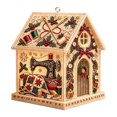 thumbnail image 2 of DIY Light Up Diamond Art Acrylic Cottage, 5D Gem Painting House Ornament with LED Light, Holiday Handmade Craft Decor for Tabletop & Christmas Tree, 2 of 5