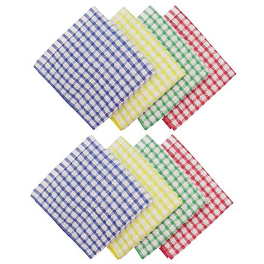 HFGBLG 100 Cotton Dish Rags Tidy Dish Cloths Bulk Dish Towels, Set of