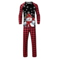 thumbnail image 4 of Christmas Family Matching Pajamas Sets Shirts & Pants Printed Holiday Xmas 2 Pcs Pjs for Dad (Black for Dad L), 4 of 4