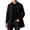 Black-02, variant on Men's Spring Fall Lightweight Trench Coat Mid-Length Single Breasted Collared Casual Coat