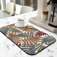 thumbnail image 2 of Washable Rubber Multicolored Leaves Tropical Botanical Dish Drying Mats for Kitchen Counter Home Large Coffee Bar Pad Accessories and Decor for Utensils Stemware 23.5''x15.5'', 2 of 6