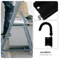 thumbnail image 6 of LOLIPPYY 2Pcs Black Stainless Steel Ladder Hook for Roof Safety Enhancement Anti Slip Design 11.8x4.3x1.8in, 6 of 8
