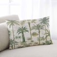 thumbnail image 2 of Beach Palm Throw Pillow Cover 20 x 26 Inch Decorative Pillow Cover Summer Green Coconut Tree Leaf Lumbar Pillowcase Seasonal Rectangle Cushion Case for Couch Sofa Bed Living Room, 2 of 7