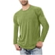 thumbnail image 1 of Blusas y camisas de manga larga con cuello redondo para hombre, ropa deportiva para el hogar, pijamas, camisetas de algodón y color liso, blusa deportiva para hombre, poliéster, 1 of 5