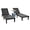Black+blue, variant on Patio Lounge Chair, Resin Outdoor Chaise Lounge with Waterproof Design & Lightweight Frame, Premium Outdoor Lounge Chairs for Backyard, Poolside, Garden