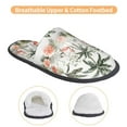thumbnail image 5 of Balery Flamingo Palm Trees Slient Indoor Furry Fleece Comfort House Shoes Soft Non-Slip Home Shoes Cotton Slippers House Slippers-- Medium, 5 of 9