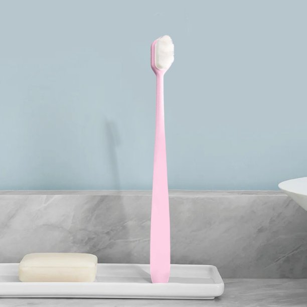 Cepillo de Dientes Ultrasuave con Nanotecnología: Cerdas para Dientes Sensibles Fibra, Rosa MNFD