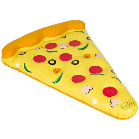 Best Choice Products Giant Inflatable Toy Floating Pizza Slice for Pool Party -