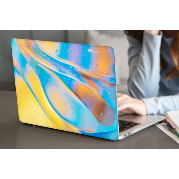 KSK KAISHEK Hard Shell Cover Only Compatible Old Version MacBook Air 13" with Not Retina Display No USB-C + Black Keyboard Cover Model: A1369 & A1466( Purple series 0810)