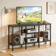 thumbnail image 3 of Yeshouse Escritorio de oficina moderno – Compatible con monitores o televisores de hasta 55" – Estante para barra de sonido – Almacenamiento abierto – Gestión de cables – Fácil montaje, 3 of 8
