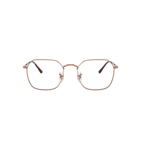 Ray-Ban Women's 0RX3694V Prescription Eyeglasses with Case, Rose Gold