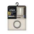 thumbnail image 4 of Eclipse Corte Solid Blackout Curtains, Set of 2, 63 Inch Long Blackout Curtains, 37" W x 63" L, Vanilla, 4 of 6