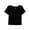 Black - 001a, variant on Aeropostale Womens Solid Stretch Basic T-Shirt, Black, Juniors, Large