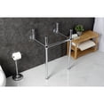 thumbnail image 6 of Kingston Brass VBH211833C Brass Console Wall Mount Sink Legs, Polished Chrome, 6 of 6