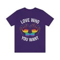 thumbnail image 2 of Love Who You Want Gay Pride LGBTQ+ Elephant Rainbow Hearts S-3XL, 2 of 8