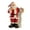 A, variant on Santa Claus Figurine Small Resin Santa Sculpture with Gift Bag/Wish List for Mantle Bookshelf Tabletop New Year Party Decoration