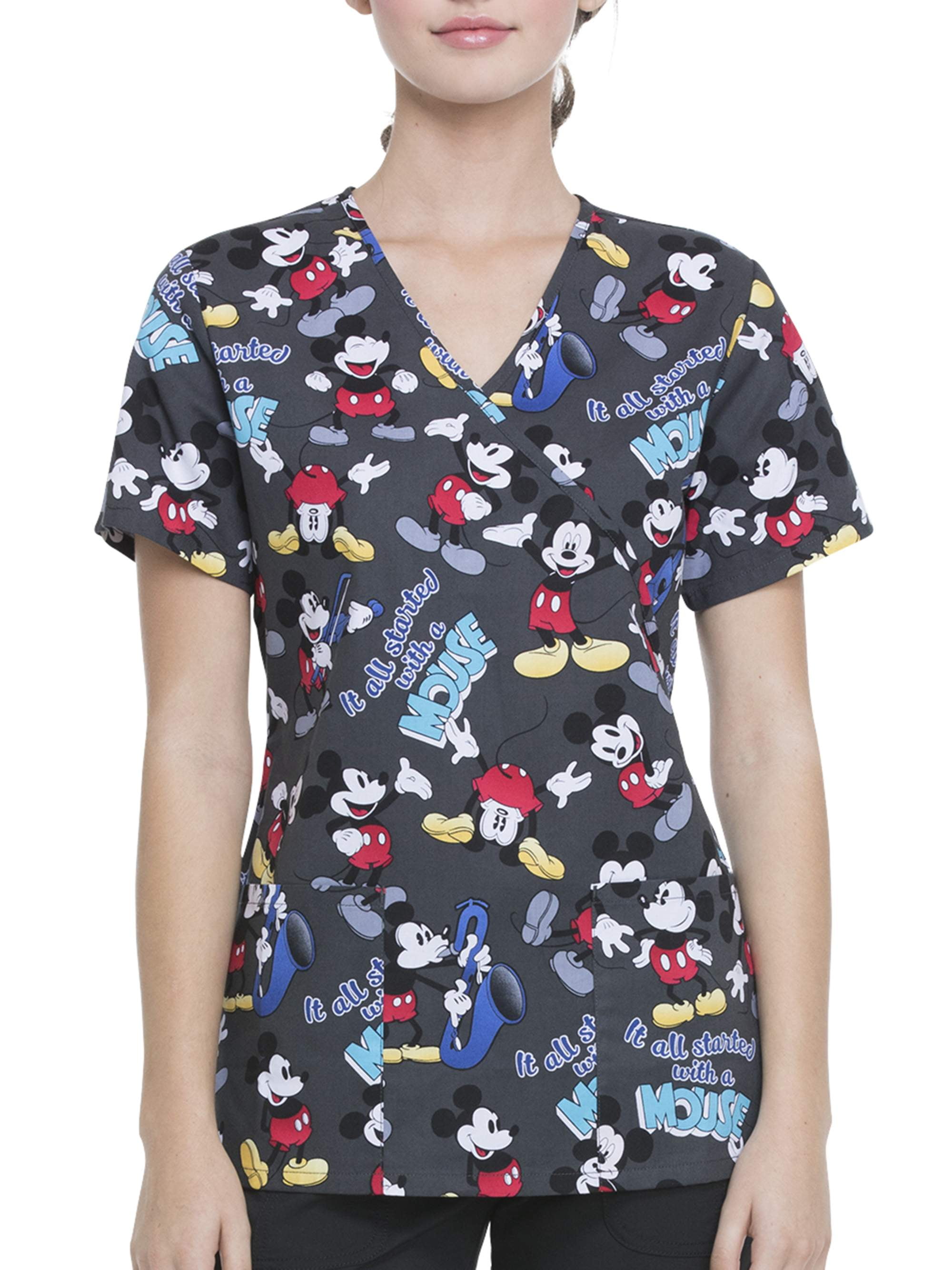 Scrubstar Scrubstar Disney's Mickey "Started With A Mouse" Women's