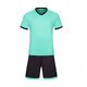 thumbnail image 2 of Conjuntos de blusas y camisas de manga corta con cuello en V. Conjunto de traje de fútbol de color sólido para niños para juegos deportivos universitarios, partidos de rendimiento, uniformes de entren, 2 of 5
