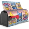 thumbnail image 2 of Beach Summer Mailbox Covers Magnetic - Gnome Mailbox Cover Wraps Post Letter Box Cover Standard Size 21" X 18" for Garden Yard Decor, Gnome Gifts for Gnome Lovers, 2 of 6