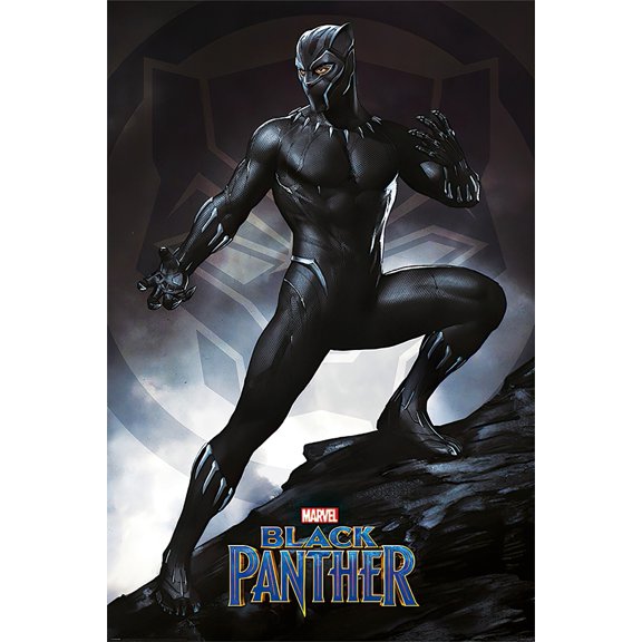 Black Panther - Marvel Movie Poster / Print (Panther / Stance) (Size: 24" X 36")