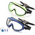 thumbnail image 1 of 2 Pack Swimming Goggle for Kids Teen, No Leak Anti-Fog UV Protection Wide View, 1 of 7