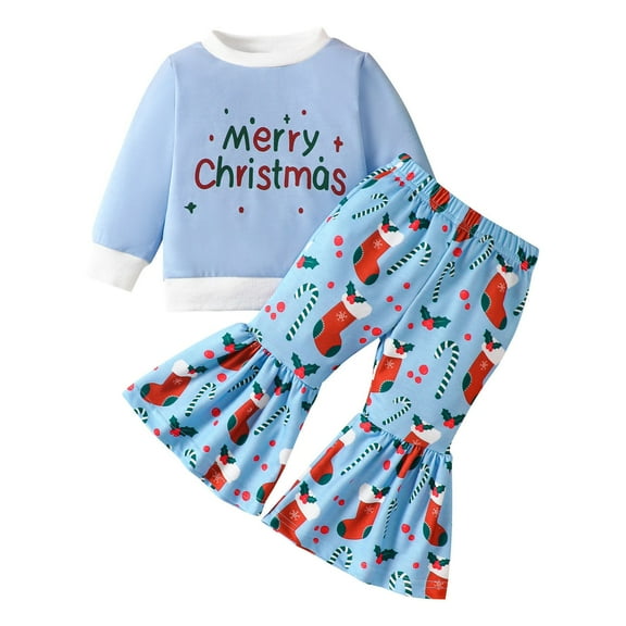 JLMSPLWG Christmas Outfit Girls 3t Girls Christmas Girl Toddler Christmas 2t Onesies Boys Clothes Size 7-8 Girl Clothes 14-16 Girls Winter Outfits, Blue 0-6 Months