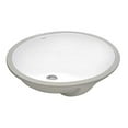 thumbnail image 2 of Ruvati 18 x 15 inch Undermount Bathroom Sink - White Oval Ceramic Bathroom Sinks with Overflow for Bathroom Vanity Sink, Porcelain Bathroom Basin - RVB0618, 2 of 4