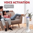 thumbnail image 4 of Aiwa Smart Space Heater, 24" Oscillating Portable Heater w/ Remote Control & Voice Activation, White, 4 of 8