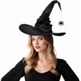 thumbnail image 3 of Halloween Hooded Cape Costume Set, 4-Piece Witch Style Set with Hat, Gloves, Necklace and Cloak, Adult Dress Up Accessories for Masquerade Parties and Costume Events, 3 of 3