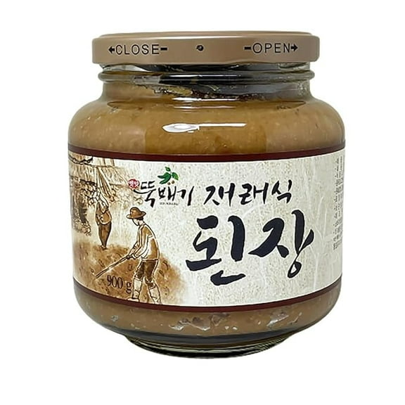 100% South Korean Fermented Soybean Paste, Traditional Doenjang Sauce, 1.8 lb (900g)