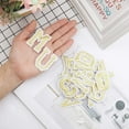 thumbnail image 5 of 72PCS 2 Inch Number Patches 0-9 and A-Z Letter Iron on Letter Patches Applique Embroidery Stickers for Clothing Hats Shoes Shirts Bags Gold, 5 of 9