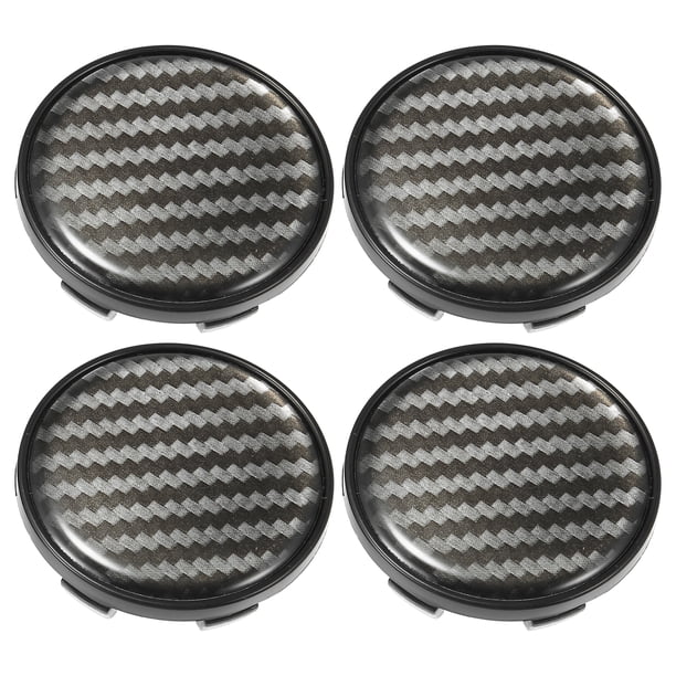 4 Piezas 54mm 2,12 Automóvil Neumático Cubierta Tapa Cubierta Carbono Fibra Patrón