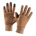thumbnail image 3 of Winter Ski Gloves Fleece Lined Non Slip Warm Mittens for Snow Skating Riding L Khaki, 3 of 7