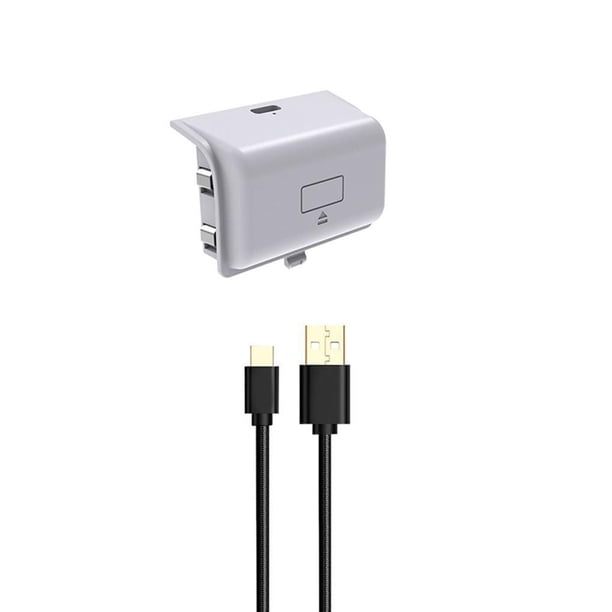 Kearding Paquete de Cable USB para Series X Controlador Kit de carga Gamepad inalámbrico Joypad Copia de seguridad recargable Videojuegos y accesorios blanco