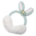 thumbnail image 3 of 1 pieza de adorables orejeras de invierno con orejas de conejo de peluche cálidas, 3 of 5