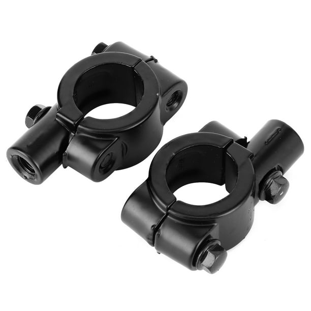 abrazaderas de montaje para espejo retrovisor de manillar de 22 mm y 0,87 pulgadas para motocicleta y triciclo.