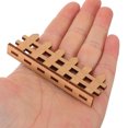 thumbnail image 5 of BESTYASH 20Pcs Mini House Wooden Fences for Plant Pot Decoration in Coffee, 5 of 5
