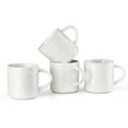 thumbnail image 3 of Vesteel Coffee Mugs Set of 4, 16oz Ceramic Coffee Cups with Handle for Men Women, Stoneware Mugs for Tea Latte, Housewarming Wedding Gifts, Speckled White, 3 of 8