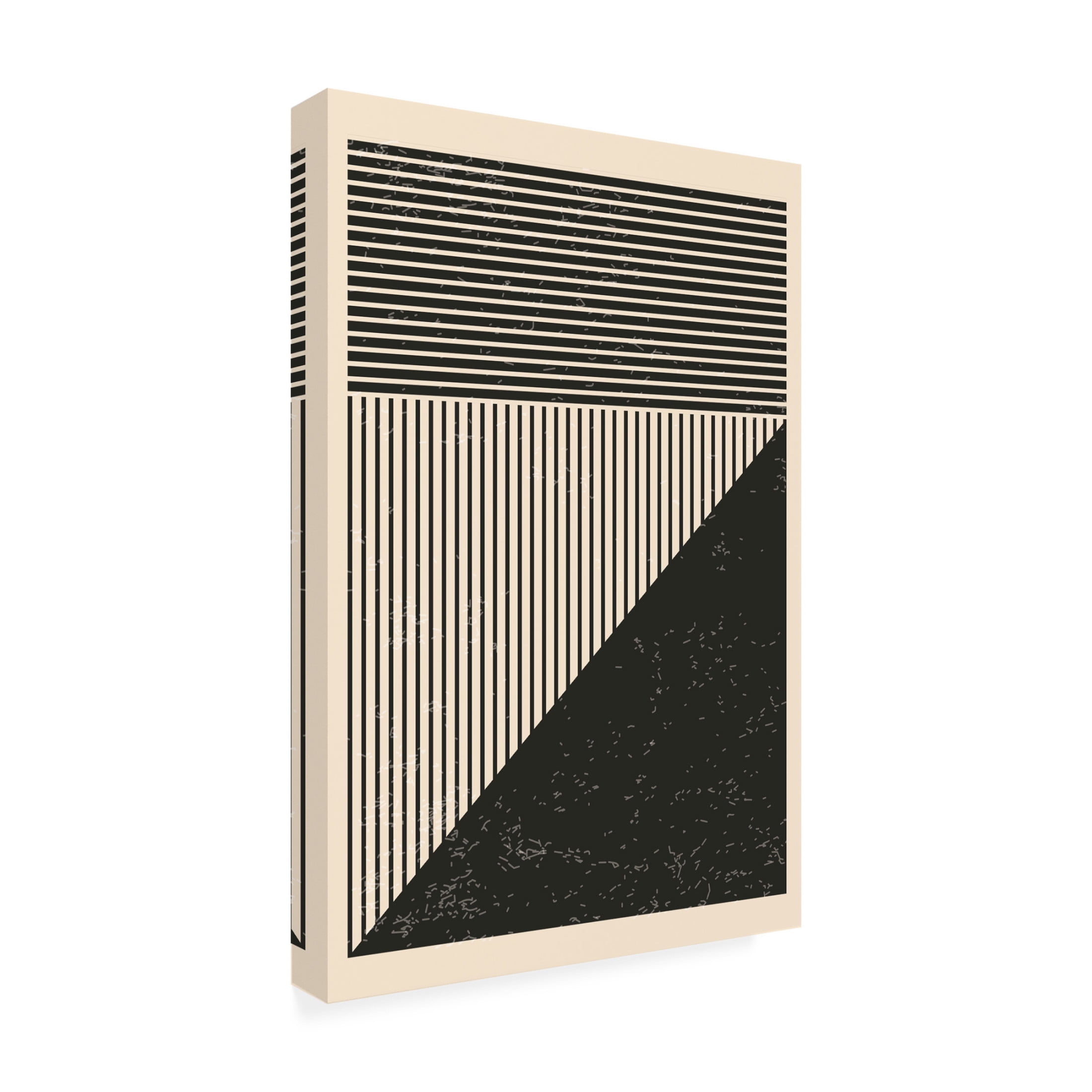 Trademark Fine Art jay stanley Black and White Lines Series 3 Canvas Wall Art