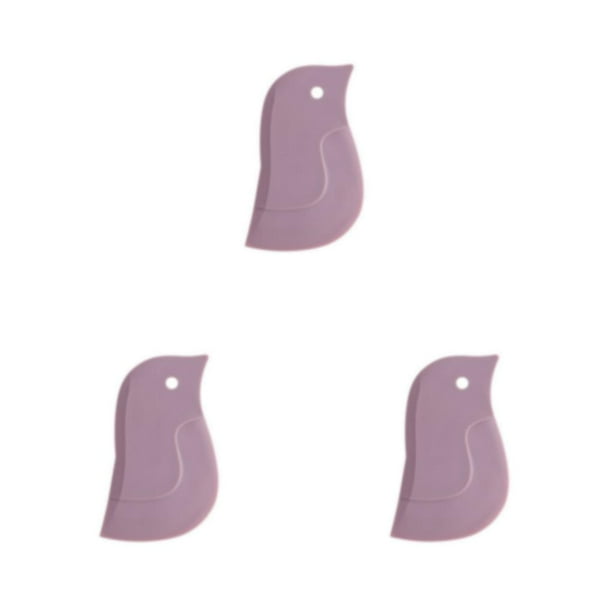Cateissary Bandeja raspador quitamanchas superficie lisa sin rebabas lavable accesorios para el hogar conveniencia cocina Gadget rosa Type1 NO1