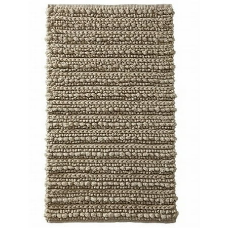 rug bath textured cotton beige throw threshold 20x34 lumpy mat