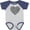 Heather and Navy, variant on Inktastic Dog Paws, Puppy Paws, Animal Paws, Heart, Pet Boys or Girls Baby Bodysuit