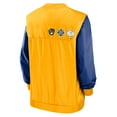 thumbnail image 3 of Men's Nike White/Gold Milwaukee Brewers Rewind Warmup V-Neck Pullover Jacket, 3 of 3