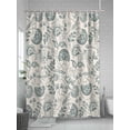 thumbnail image 5 of Fsddascl Retro Spring Floral Shower Curtain Set - 36" x 78" Washable Bathtub Curtain with 12 Hooks, Vintage Summer Botanical Farmhouse Waterproof Fabric Stall Shower Curtains for Bathroom/Bathtub, 5 of 6