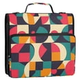 thumbnail image 5 of FORMRS Zipper Binder with Shoulder Strap 2-inch Ring 500 Sheet Capacity File Bag, Retro Geometric, 5 of 5